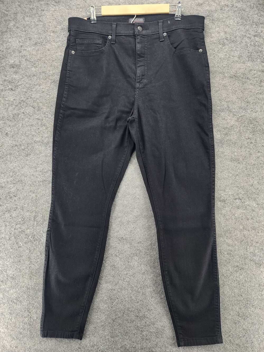 Truth Jeans Womens 16 Kirkland High Rise Skinny Black Denim